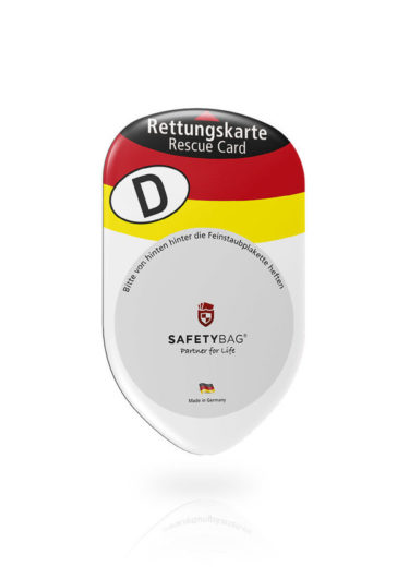 SafetyBagF - Rettungskartenhalterung Deutschland
