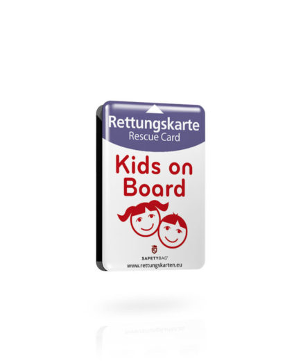 SafetyBagS - Rettungskartenhalterung Kids on Board