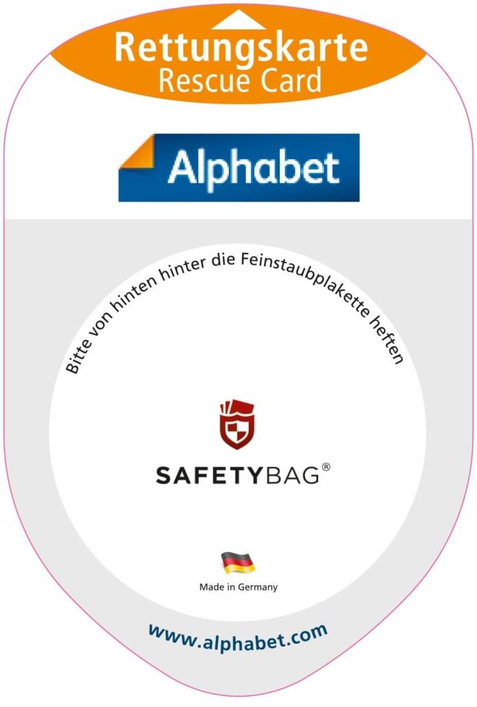 Safetybags Fur Unternehmen Rettungskarten Download Rettungskartenhalterung